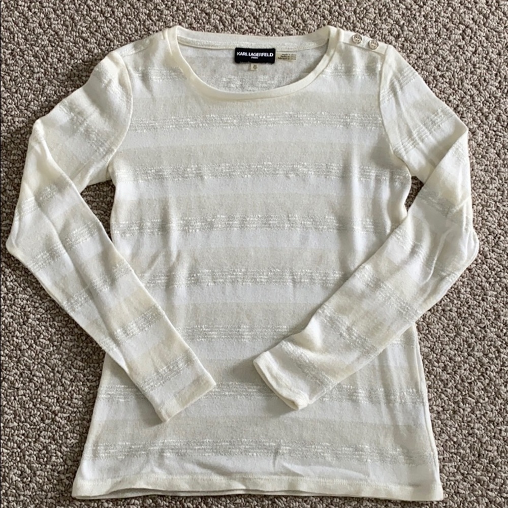 Karl Lagerfeld Striped Sweater XS